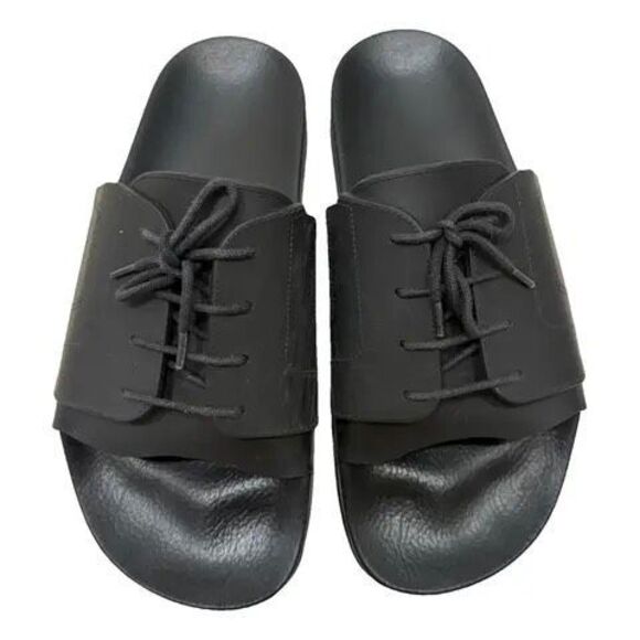Maison Margiela Lace-Up Pool Slide Sandals Black EU 45 ? BNIB Designer Luxury S main image 6